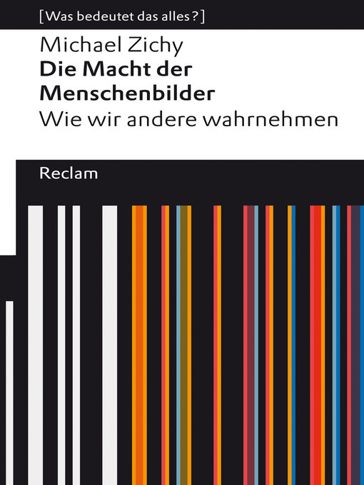 Title details for Die Macht der Menschenbilder. Wie wir andere wahrnehmen by Michael Zichy - Wait list